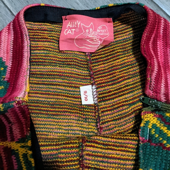 Vintage Alley Cat Betsey Johnson Knit Skirt 26 Retro Punk Boho - Picture 3 of 4